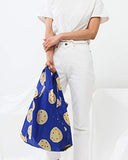 BAGGU Standard Reusable Shopping Bag, Eco-friendly Ripstop Nylon Foldable Grocery Tote, Cookie