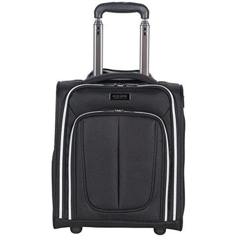 Kenneth Cole Reaction Lincoln Square 1680D Polyester 2-Wheel Underseater Carry-On, Black