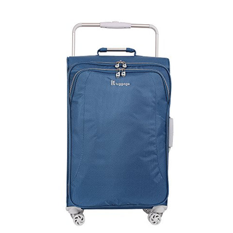 It Luggage World'S Lightest 27.6" 8 Wheel Lightweight Spinner , Blue Ashes