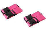 BLACK FRIDAY DEAL! Premium Quality, Bright Colored, Cross Luggage Straps - Extra Long With ID Slot.