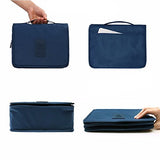 Vigourtrader Women Hanging Cosmetic Bag Traveling Toiletry Bag Makeup Organizer Men Shaving Kit