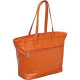 AmeriLeather Cosmopolitan Leather Tote (Burgundy)