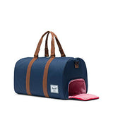 Herschel Novel Duffel Bag, Navy/Tan Synthetic Leather, Classic 42.5L