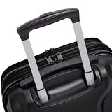 AmazonBasics Hybrid Hard-Softside Expandable Spinner Suitcase, 20-Inch Carry-On, Black