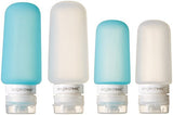 Eagle Creek Travel Gear Pack-it Silicone Bottle Set, Clear/Aqua