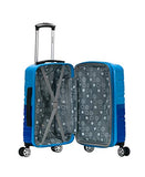 Rockland Melbourne Hardside Expandable Spinner Wheel Luggage, Two tone blue, Carry-On 20-Inch