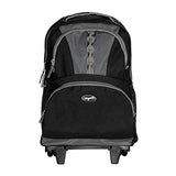 Olympia Luggage 18" Rolling Backpack, Black, One Size