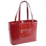 McKlein Women's Fashionable Tote- 97536, Leather, Small, Red - ALYSON
