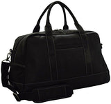 Kenneth Cole New York Leather 20" Top-Zip Duffel (Black)