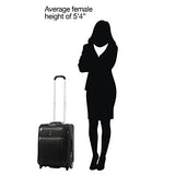 Travelpro Luggage Platinum Elite 20" Carry-on Intl Expandable Rollaboard w/USB Port, Shadow Black