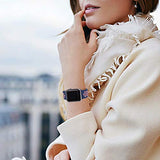 INTENY Compatible for Apple Watch Band 42mm with Case, Soft Silicone Sport Wristband with Apple