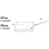 Pacsafe RFIDsafe V200 Anti-Theft RFID Blocking Travel Organizer, Black