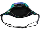 Unisex Reversible Sequins Waist Pack Double Color Chest Bag Fanny Pack