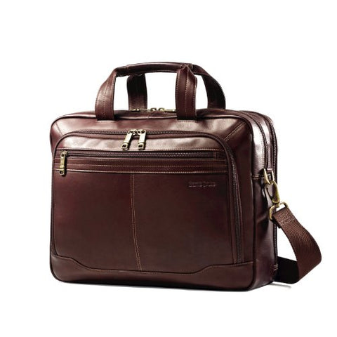 Samsonite Colombian Leather Toploader, Brown, One Size