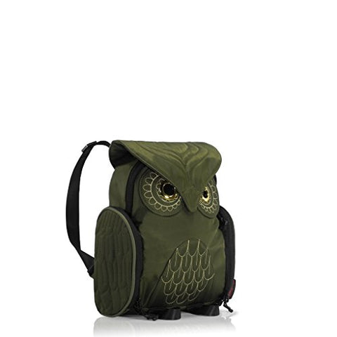 Darling'S Owl Water Resistant Lightweight Mini Backpack - Small - Olive