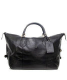 Barbour Medium Travel Explorer Leather Bag - Black