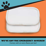 Pawfect Pets Airline Approved Pet Carrier Soft-Sided Cat Carrier and Dog Carrier for Small Dogs and Cats, Fits Underneath Airplane Seat. Comes with Two Fleece Pet Mats. (Navy)