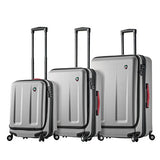Mia Toro Italy Esotico Hardside Spinner Luggage 3 Piece Set, White