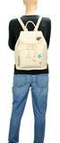 Scarleton Patched Drawstring Backpack H202808 - Ivory