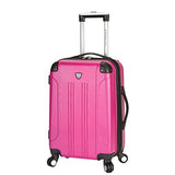 Travelers Club Luggage Chicago 20" Hardside Expandable Carry-On Spinner, Pink, One Size