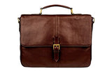 Scully Briefcase, 906-48, Chocolat, 25