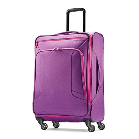 American Tourister Checked-Medium, Purple/Pink
