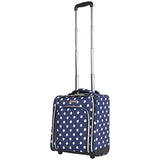 Heritage Travelware Albany Park 16" 600d Polka Dot Polyester 2-Wheel Underseater Carry-on
