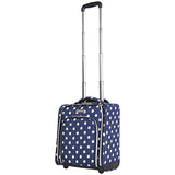 Heritage Travelware Albany Park 16" 600d Polka Dot Polyester 2-Wheel Underseater Carry-on