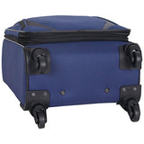 Kenneth Cole Reaction Going Places 20" 600d Polyester Expandable 4-Wheel Spinner Carry-on Luggage, Navy