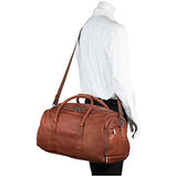 Kenneth Cole Reaction Colombian Leather 20" Carry Duffel Bag, Cognac, One Size