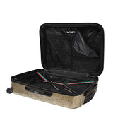 Mia Toro Italy Gita Hardside Spinner Carry-on, Gold