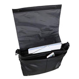 Kenneth Cole Reaction Pebbled Faux Leather Flapover 15" Laptop Messenger Bag, Black, Medium