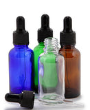 Vivaplex, 12, Assorted Colors, 1 oz Glass Bottles, With Glass Eye Droppers