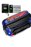 Carry-On Cabin Luggage 55X35X20 Suitcase 20 Inch Approved Lightweight 4 Wheel Hard Case Kids
