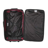 Travelers Club Genova 4-Piece Softside Upright Luggage Set, red