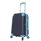 BRIO Luggage 22-inch Hardside Carry On Suitcase with Spinner Wheels Green