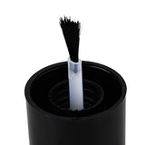 BQLZR Black and Transparent 10ml Empty Glass Nail Polish Bottles Blushers With Black Dull Polish