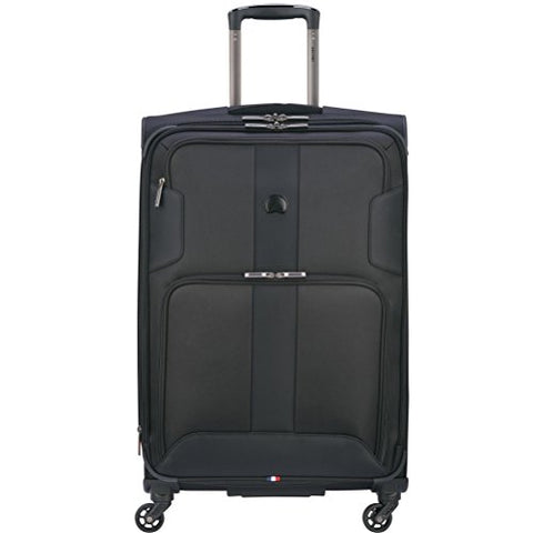 Delsey Luggage Sky Max 25" Expandable Spinner Upright, Black