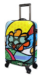 Heys Usa Luggage Britto Flowers 22 Inch Hard Side Carry On Suitcase, Multi-Colored, One Size