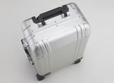 Zero Halliburton Geo Aluminum 30 Inch 4 Wheel Spinner Travel Case, Silver, One Size