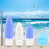 Travel Bottles, Wedama Leakproof Silicone Travel Containers with 6 Pcs TSA Approved Squeezable 3/2/1.25oz Travel Bottles & Accessories for Cosmetic Shampoo Conditioner Lotion Soap Liquids Toiletries