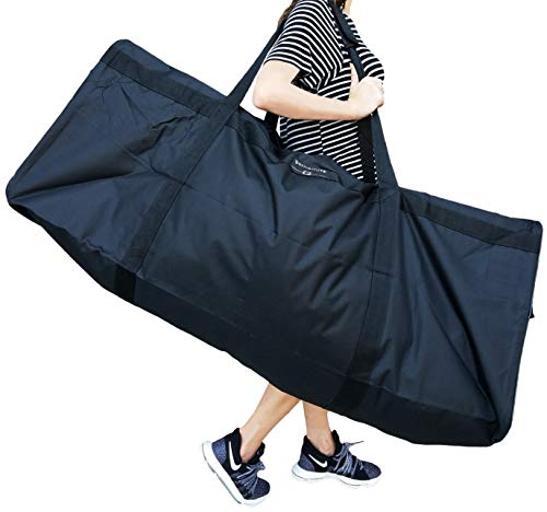 Gothamite 50-inch Oversized Duffle Bag Heavy Duty | Luggage Bag | XL Duffle Bag | Sports Bag | Storage Oversized Duffle | 600D Polyester (Black)