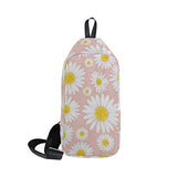 Lovexue Sling Bag Beautiful Floral Daisy Flower Mens Chest Shoulder Backpacks Crossbody Unbalance
