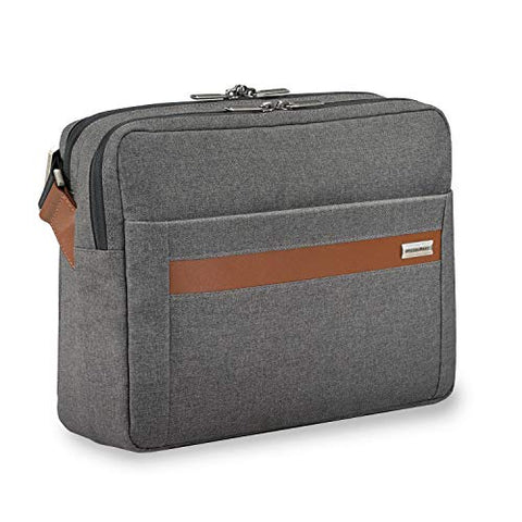 Briggs & Riley Kinzie Street Micro Messenger Laptop Bag, Grey, One Size