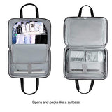 BAGSMART Weekender Bag Travel Duffle Bag Large Carry On Overnight Bag Carry On Bag for Personal Items, Black, 27L