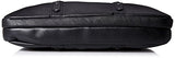 Kenneth Cole Reaction Faux Leather Slim Dual Compartment Top Zip 16" Laptop Business Case, Black