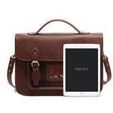 ECOSUSI Laptop Messenger Bag for Women Vintage PU Leather Briefcase Satchel Purse with 13 inch