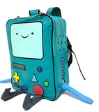 Adventure Time with Finn and Jake backpack CN BMO schoolbag Beemo Be more Cartoon Robot High-grade PU Green