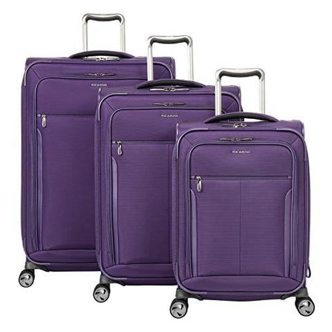 Ricardo Seahaven 2.0 Softside 3-Piece Luggage Set in Amethyst w/Free Travel Kit