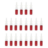 Baoblaze 20pcs 10ml Amber Empty Plastic Nasal Spray Bottles Nose Washing Cleaning Vials for